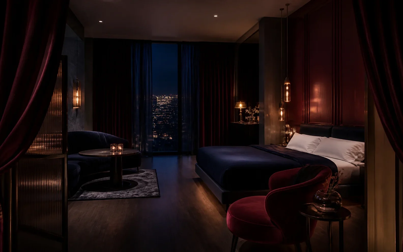 Suite 08 с кроватью под бархатным балдахином